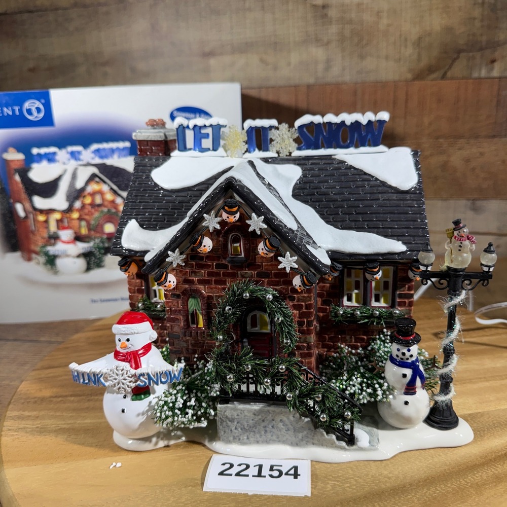 Dept 56 Snow Village The Snowman House Lighted Christmas Lane 56.55390 Holiday